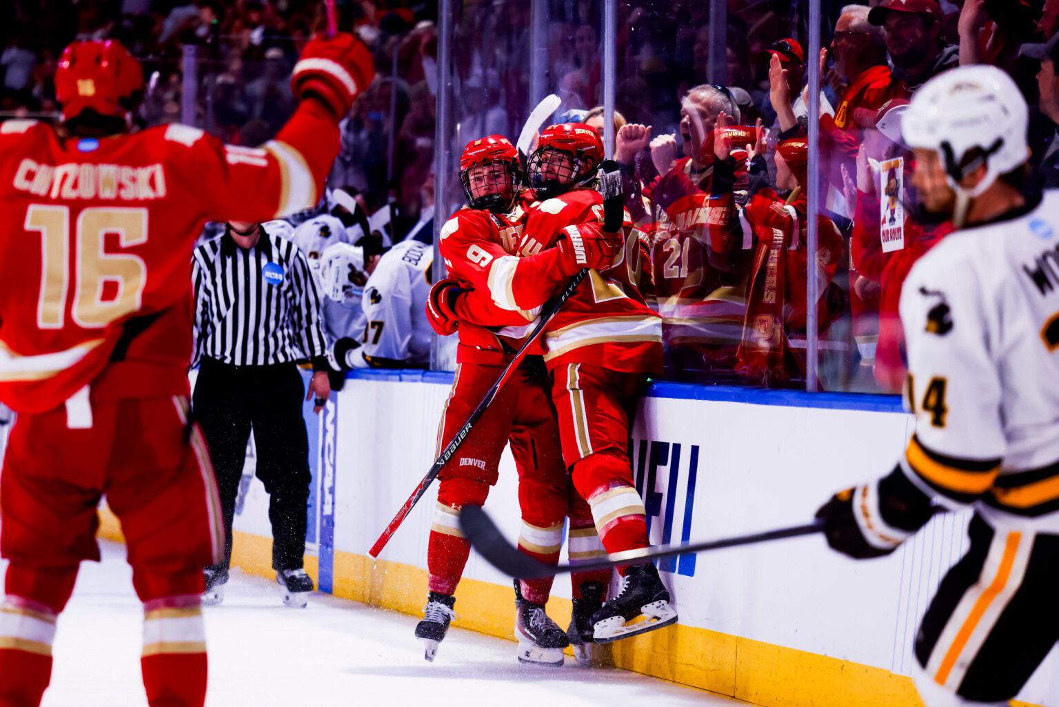The hometown DU Pioneers are on their way to a third straight Frozen Four!