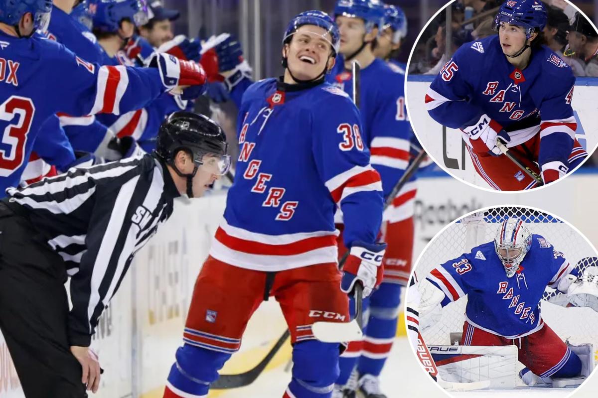 Rangers' youth shines to snap skid with rout of Blackhawks