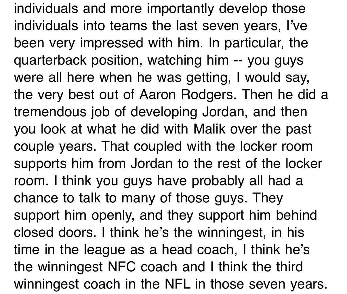 Ryan Wood - A detailed explanation from Ed Policy on why he gave Matt LaFleur a “multi-year” contract that represented a “very significant commitment,” not a “prove-it” contract.