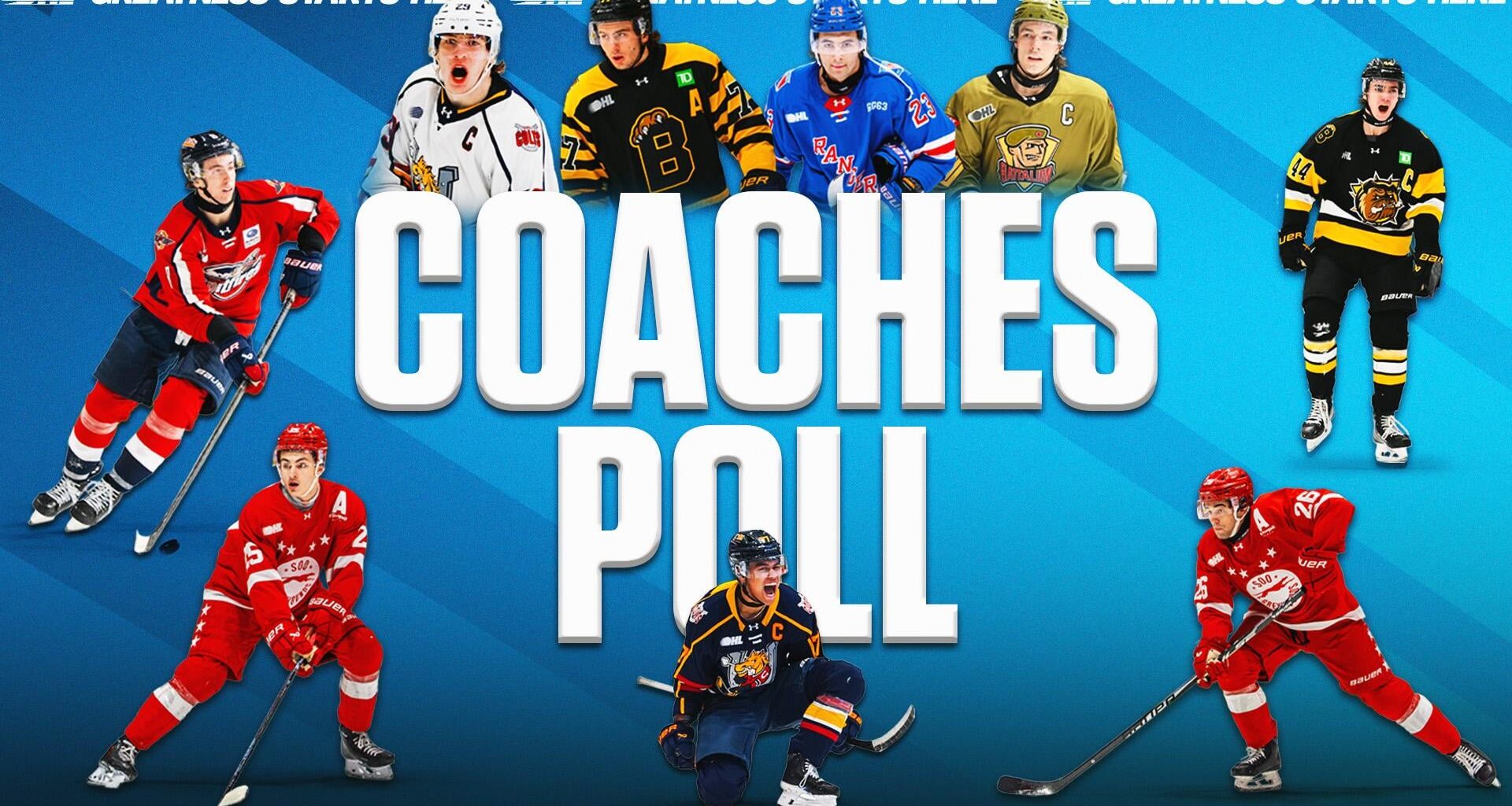 [OHL] Coaches Poll - Nansi most improved in the West, Danford best defensive defenceman in the East, best shot blocker in the East, 2nd best penalty killer in the East