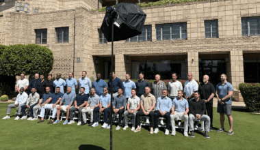 Andy Reid's Wearing His Usual Hawaiian Shirt at the Annual Meeting HC Photo