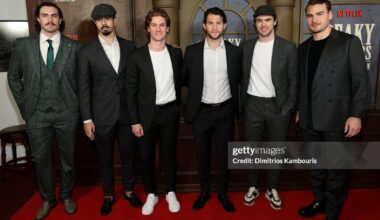 Some New Jersey Devils at the New York City Premiere of the Peaky Blinders: The Immortal Man Movie