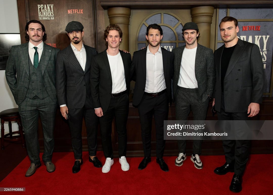 Some New Jersey Devils at the New York City Premiere of the Peaky Blinders: The Immortal Man Movie