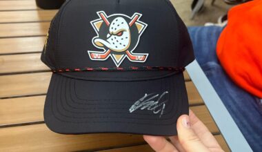 Partner won a Dostal signed hat :3