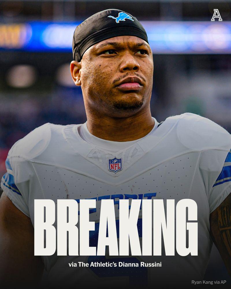 [Russini] The Houston Texans are trading for Lions running back David Montgomery, sources tell The Athletic.