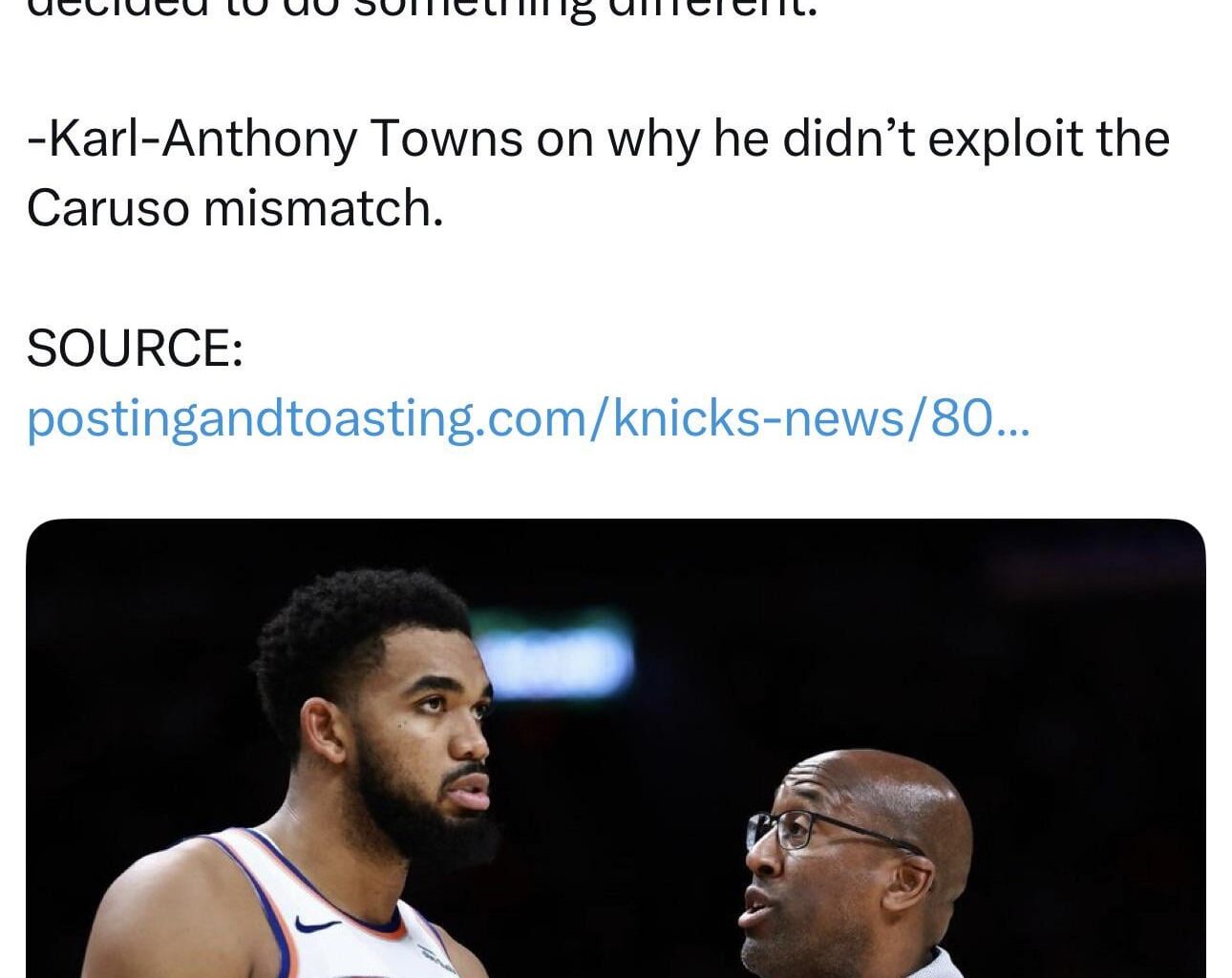 Kat said Brown wanted to do something else instead of exploiting the mismatch.