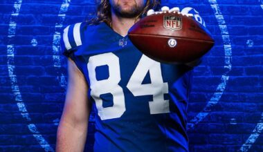 TE Tyler Warren in his rookie season: 76 REC, 817 YDS, 4 TDS