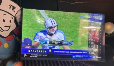 Not a titans fan but this game was on at a bar in Cincinnati yesterday