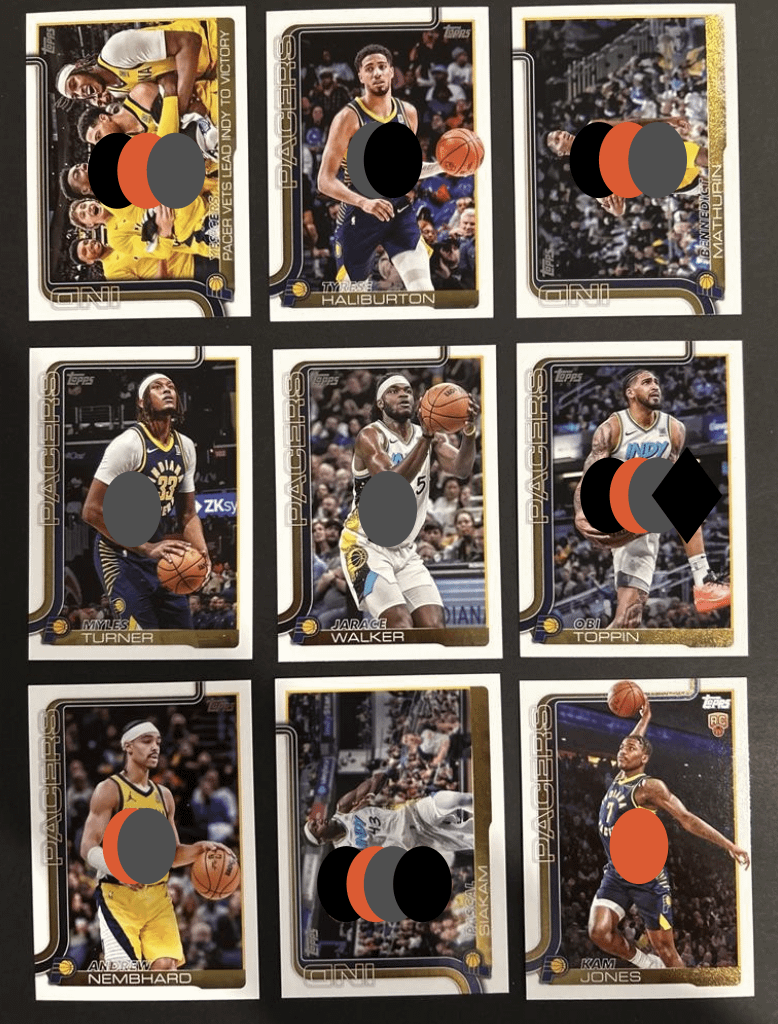 '25-26 Topps Flagship Pacers set (in progress)