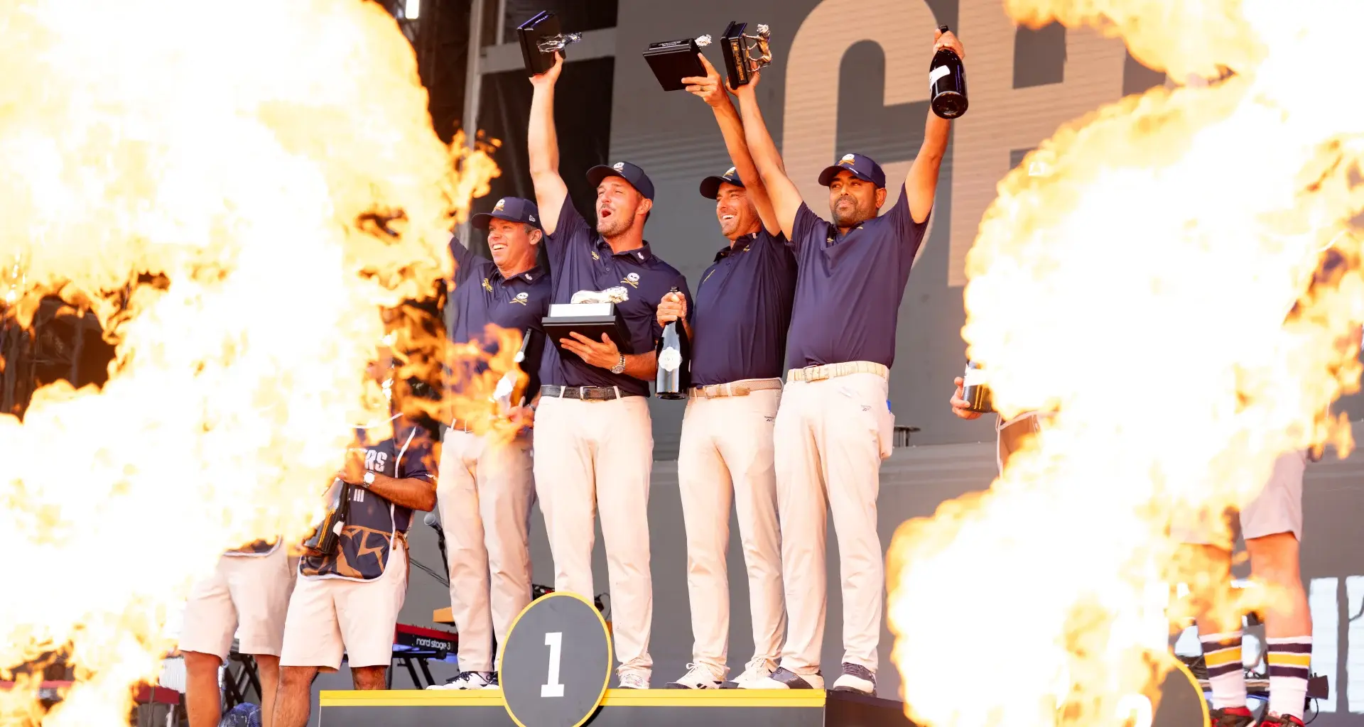 DeChambeau, Crushers sweep both trophies; Southern Guards one stroke back at LIV Golf South Africa