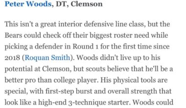 ESPN’s Matt Miller, who predicted the Bears would draft Colston Loveland released his 7-round mock draft