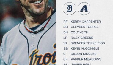 [Tigers] For the first time since 8/30/2017, Justin Verlander takes the mound for the Tigers tonight 🥹
