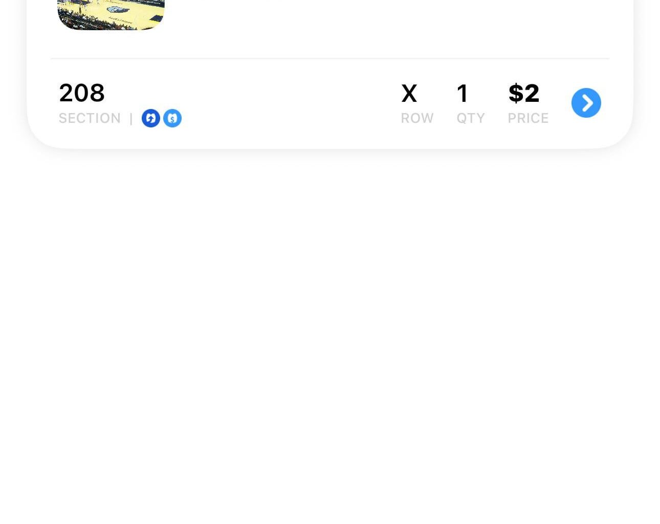 $2 ticket for 3/12…