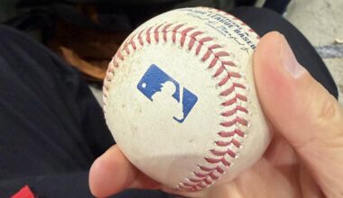 Mune threw the ball to me after the 6th inning last night in Milwaukee🔥