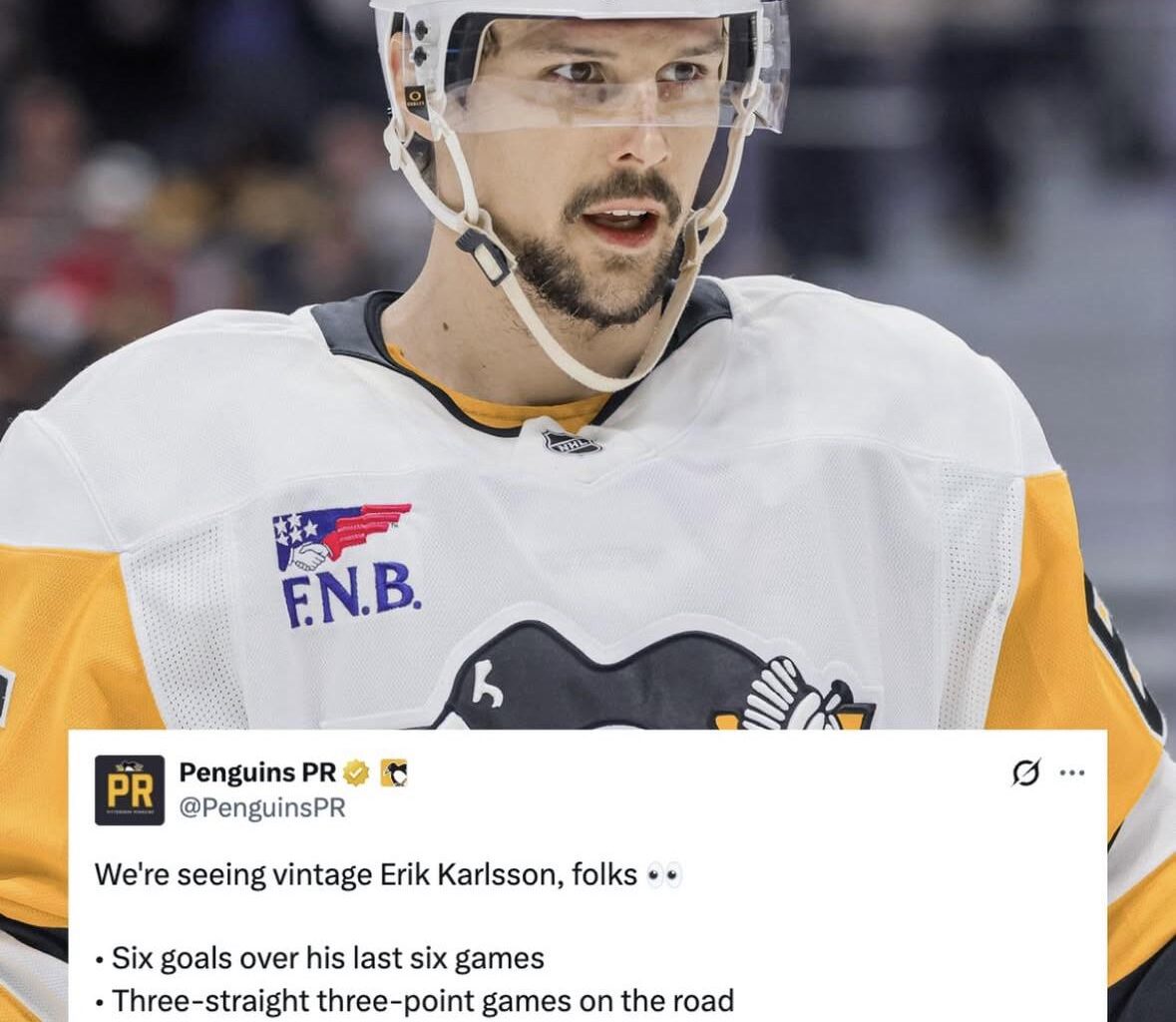 EK65 second most points in NHL for the past month