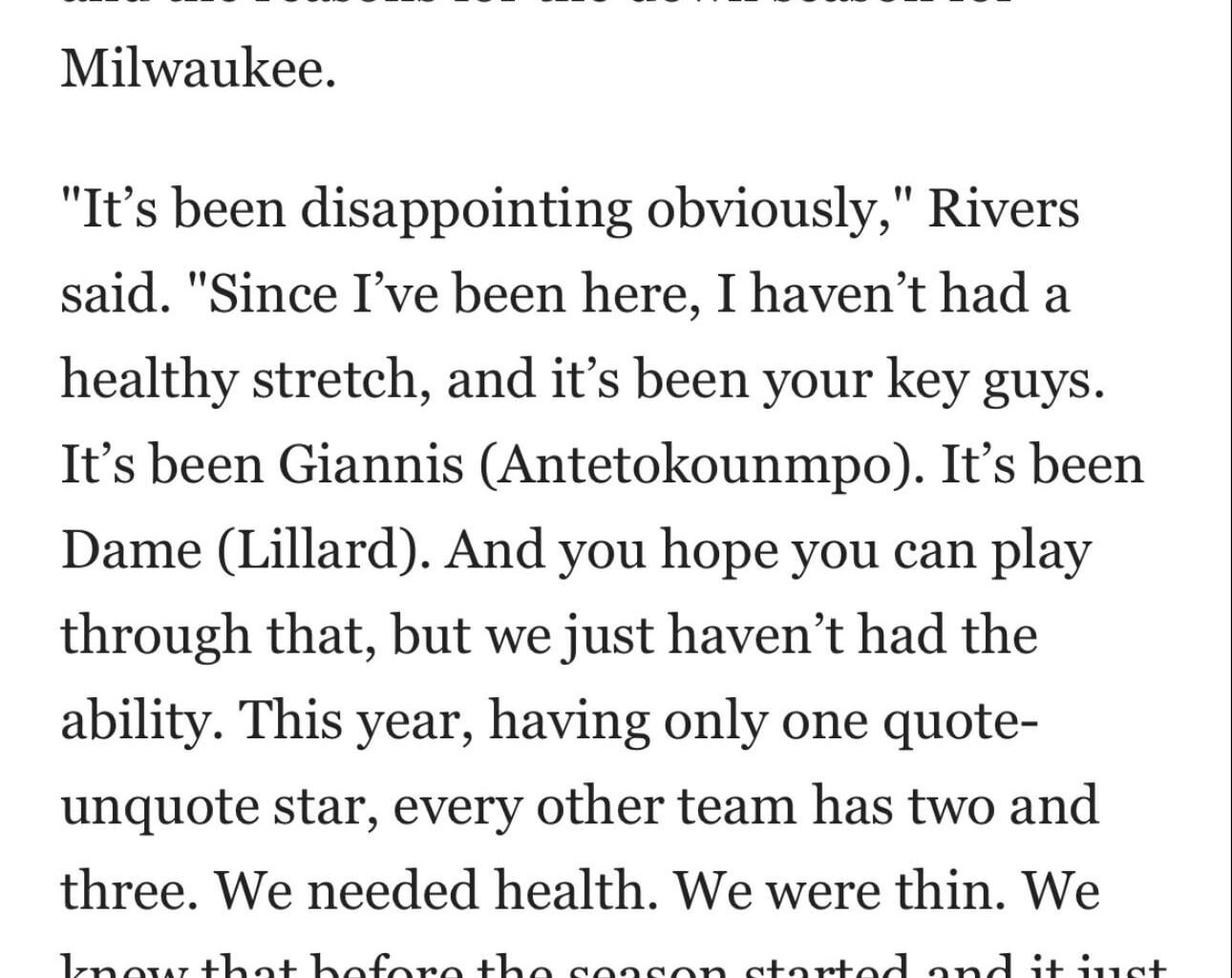 Glenn rivers take accountability challenge