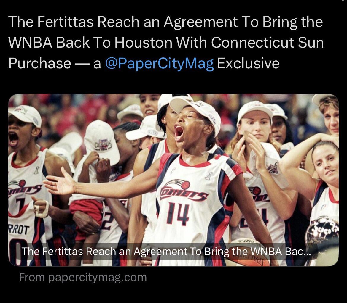 HOUSTON COMETS ARE BACK ☄️💫