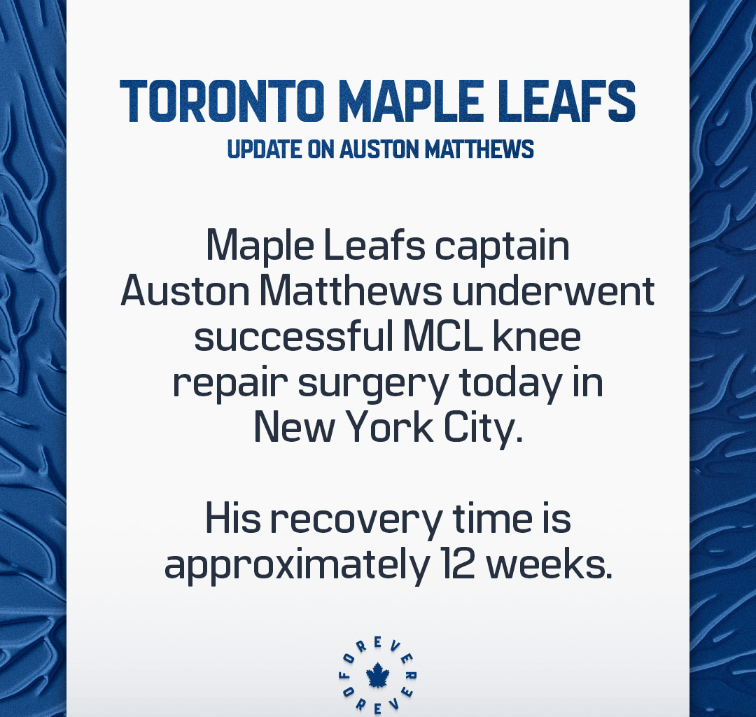 Update on Auston Matthews