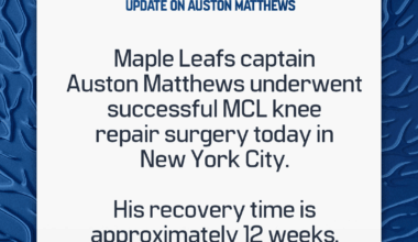 Update on Auston Matthews