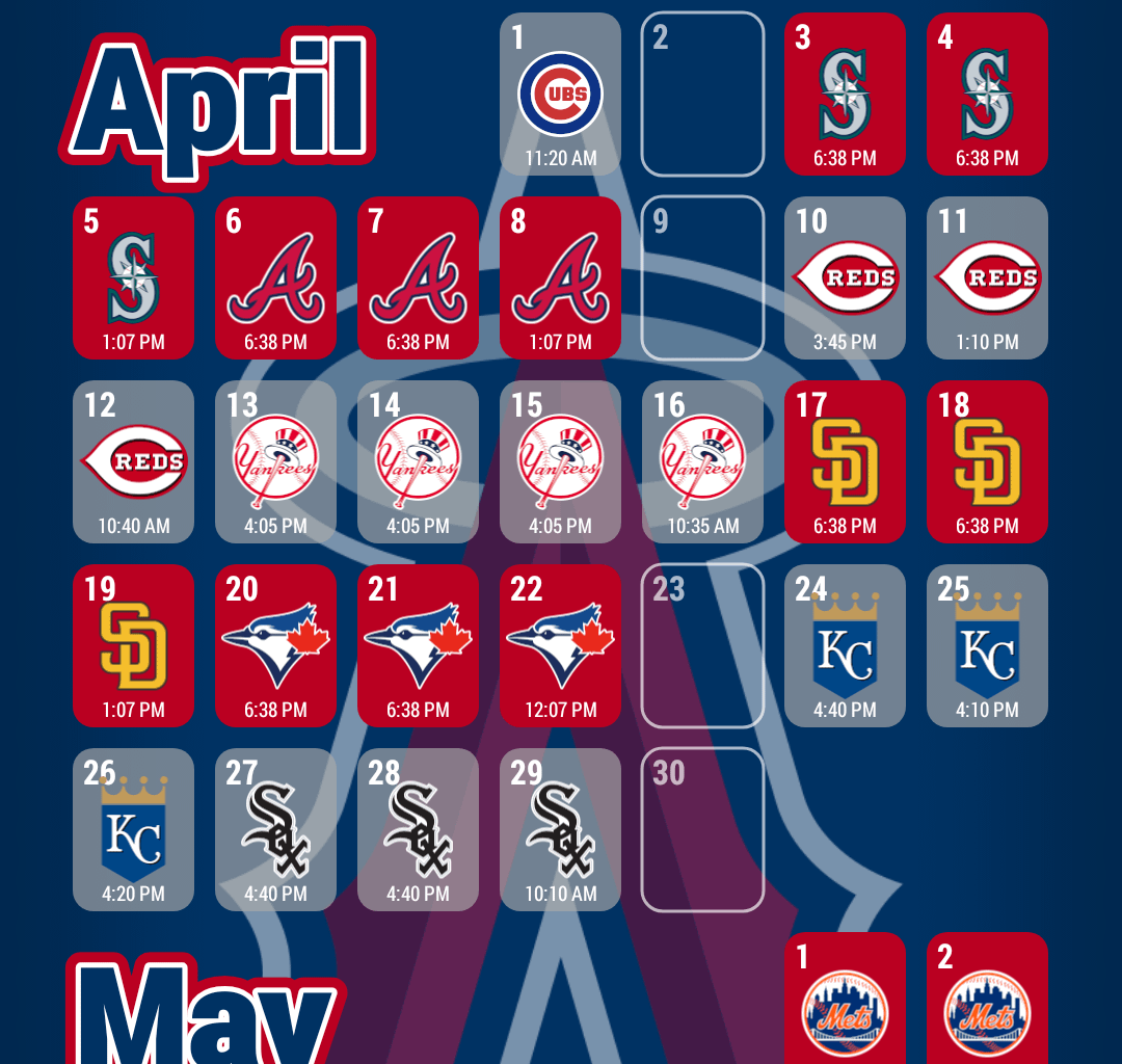 I made new wallpaper schedules for the new month