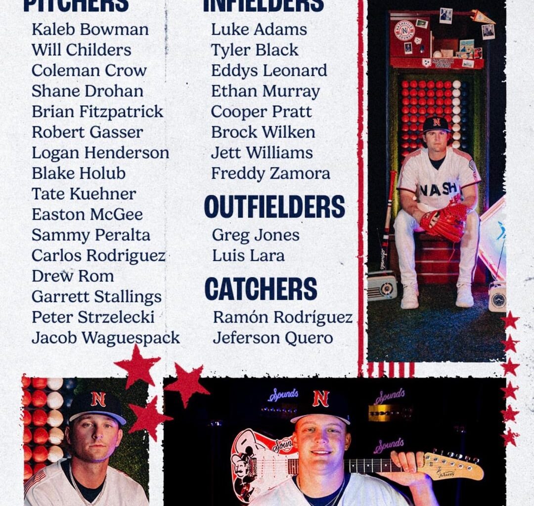 Nashville Sounds AAA roster and opening day lineup