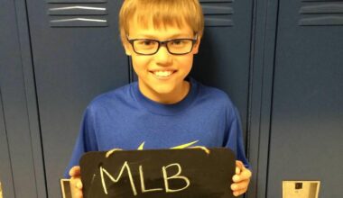[Mars, Pennsylvania Area School District] Mrs. Ingoldsby, JJ Wetherholt’s 5th grade teacher, found this gem for his MLB debut. The students had to write what they wanted to be when they grew up.