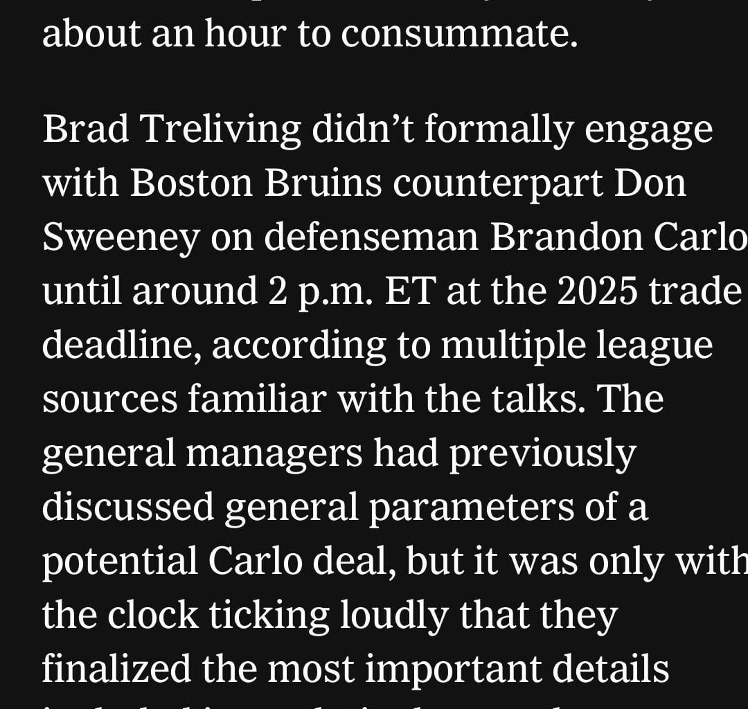 Carlo for Minten deal was first discussed an hour before the deadline