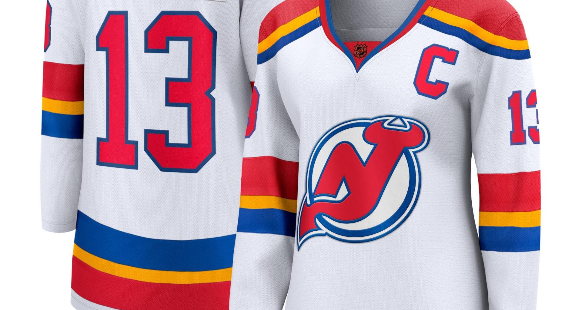 85% off Nico Hischier New Jersey Devils Fanatics Women's Captain Patch Jersey