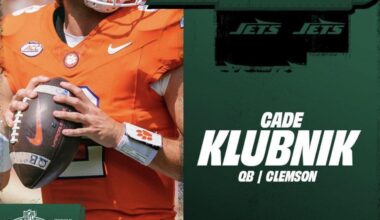 Pour one out for the poor soul who is the future qb for the jets