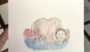 Mina Kimes’ drawing of Josh Allen as a buffalo