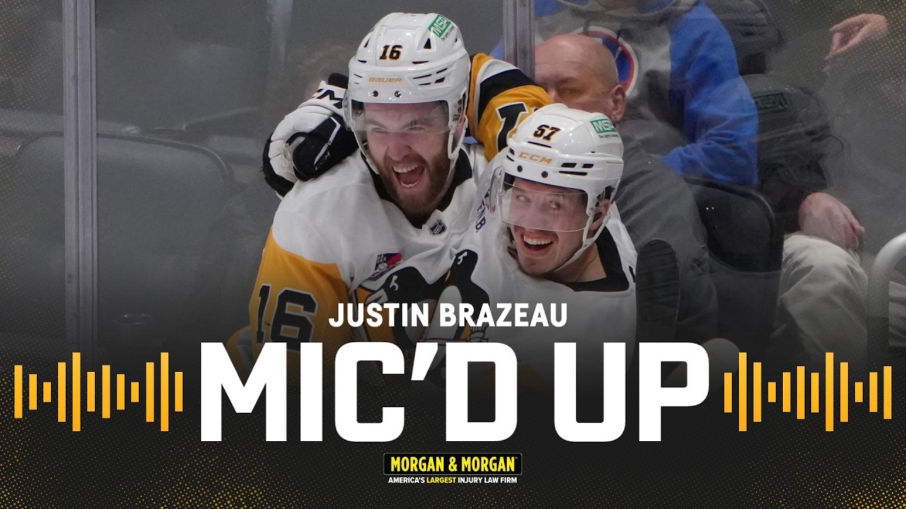 Justin Brazeau: Mic'd Up Against NYI | Pittsburgh Penguins