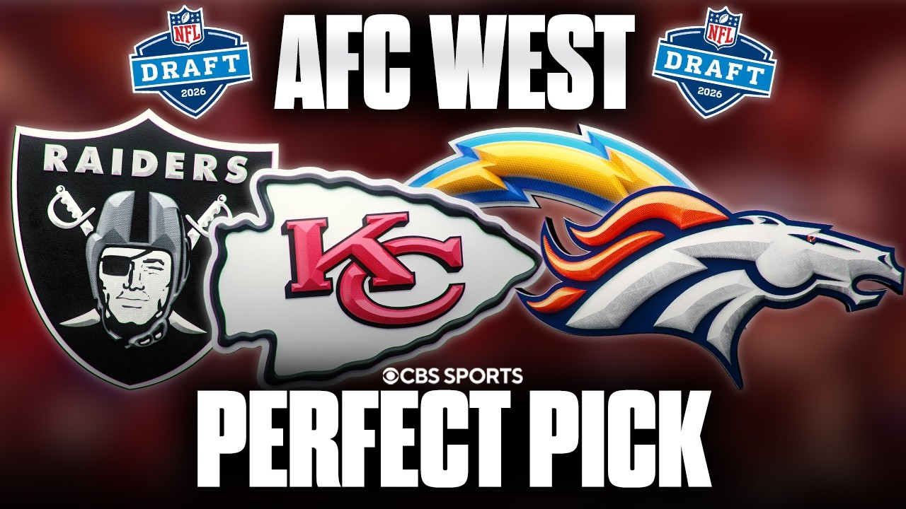 The PERFECT draft pick for every AFC West team 👀 | Chiefs, Chargers, Raiders, Broncos