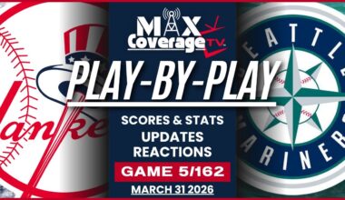 🔴LIVE - New York Yankees vs Seattle Mariners - Play-By-Play & Reactions (3/31/26)