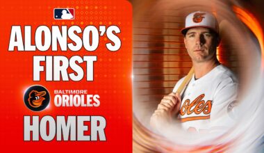 Pete Alonso crushes his first Orioles home run! 🐻‍❄️ (Off former teammate Jacob deGrom! 👀)