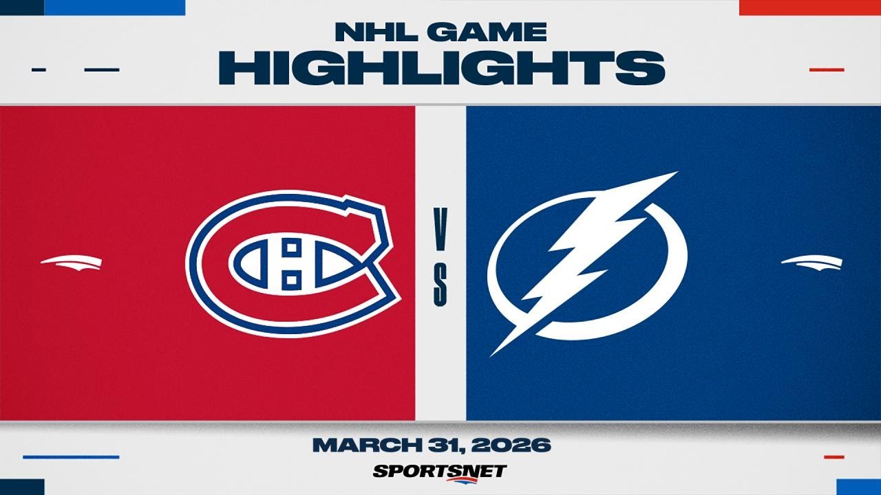 NHL Highlights | Canadiens vs. Lightning - March 31, 2026