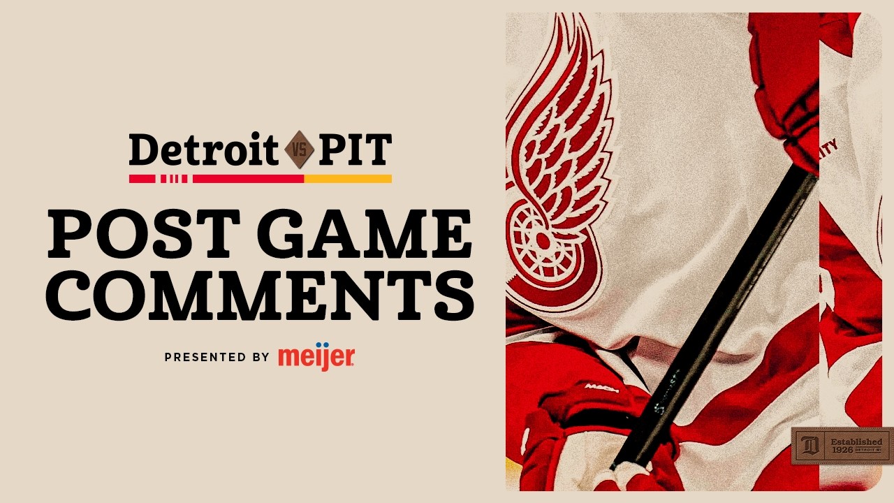 Dylan Larkin, Andrew Copp & Todd McLellan Post Game vs PIT | March 31, 2026