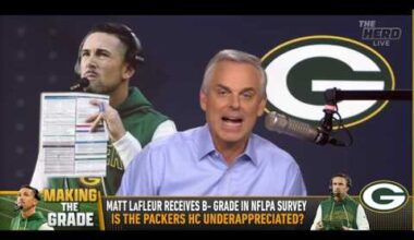 Green Bay Packers DON'T LIKE Matt LaFleur? 😬 Colin Cowherd REACTS | THE HERD | NFL