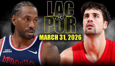 Los Angeles Clippers vs Portland Trail Blazers Full Game Highlights – March 31, 2026 | NBA Season