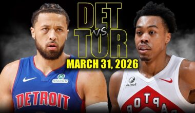 Detroit Pistons vs Toronto Raptors Full Game Highlights – March 31, 2026 | NBA Season