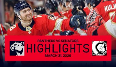Panthers vs Senators Highlights | 3.31.26