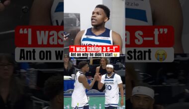 Ant had to miss opening tip-off 😅💩