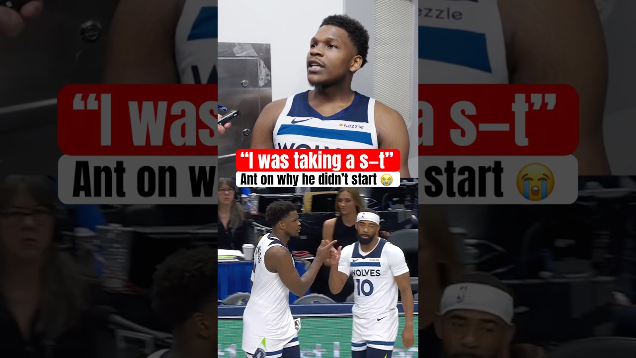 Ant had to miss opening tip-off 😅💩