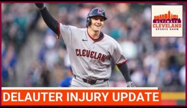 Chase DeLauter leaves with an injury & Shohei Ohtani shuts down the Guardians offense in a ugly loss