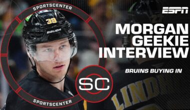 Morgan Geekie says the Bruins BUYING IN is a big key to success this season 🏒 | SportsCenter