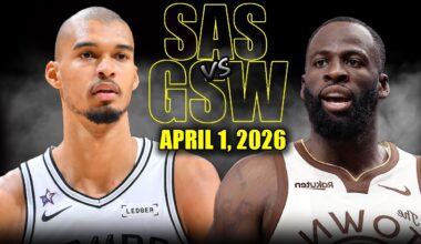 San Antonio Spurs vs Golden State Warriors Full Game Highlights – April 1, 2026 | NBA Season