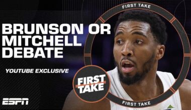 Does Jalen Brunson or Donovan Mitchell need a Finals run more?! 🤔 | First Take YouTube Exclusive