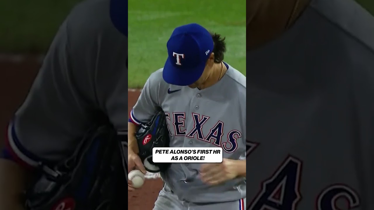 Pete Alonso takes Jacob deGrom deep for his first homer as a Baltimore Oriole! #PeteAlonso #Orioles