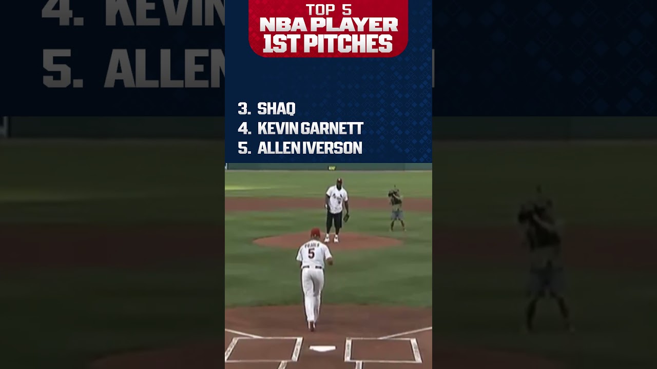 LeBron James, Allen Iverson, and the BEST NBA player 1st pitches