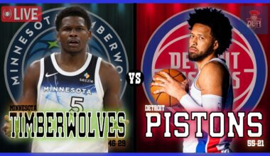 Minnesota Timberwolves VS Detroit Pistons LIVE Commentary Scoreboard | Pre and Post Game Coverage