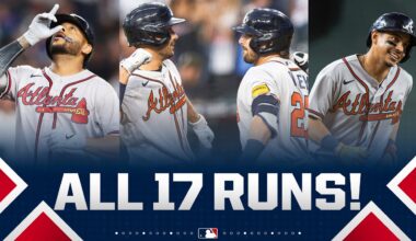 Braves score 17 RUNS against the D-backs! 🤯 (RBI from all starters for 1st time in 25 years!)